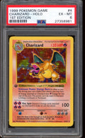 1999 Pokemon 1st Edition Shadowless Charizard Base Set Holo Rare #4 PSA 6 EX-MT
